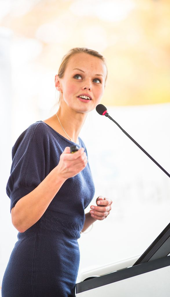 Speaker at an event